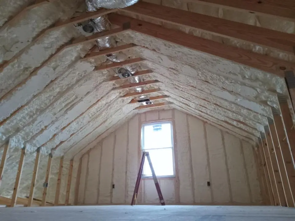 Spray foam roofing application for Crawl Space Insulation project in Oak Forest